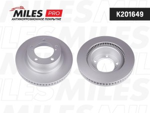 Диск тормозной (серия PRO с антикоррозионным покрытием) TOYOTA LAND CRUISER J200 K201649 MILES