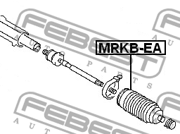 Пыльник рулевой MITSUBISHI GALANT EA 1996-2003 MRKB-EA MRKB-EA FEBEST