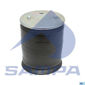 Пневморессора SCHMITZ (пластиковый стакан) (2отв.M10, 1отв.M22х1.5мм) высокая SA SP554158KP SAMPA