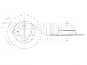 Диск тормозной задний BRD-20262 UNIO