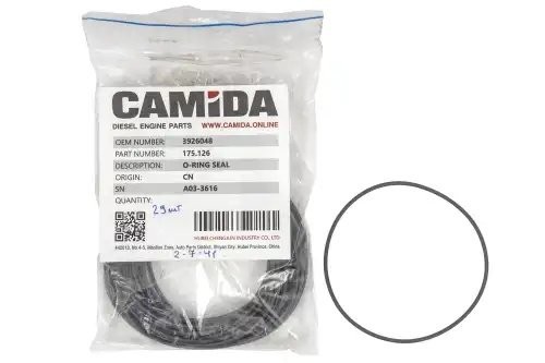 Кольцо уплотнительное (блок цилиндров) КАМАЗ дв. Cummins ISLe, L 3926048 175126 CAMIDA