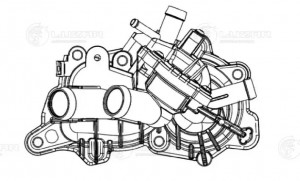 Корпус термостата для ам VW Polo Sedan (15-),Skoda Octavia A7 (13-) (LT 1821) LT 1821 LUZAR