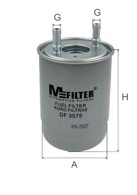 фильтр топливный!\ Renault Megane 1.5DCi/1.9DCi/2.0DCi 08> DF3575 MFILTER AUTOMOTIVE FILTERS