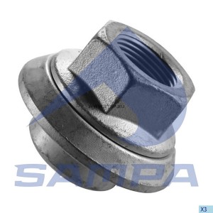 MAN/MERCEDES BENZ M22X27X1,5 /SW32/ для литых дисков, короткая юбка 020447 SAMPA