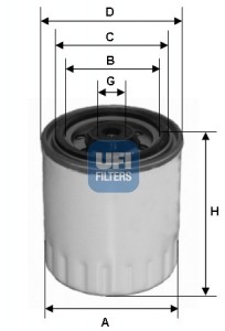 Фильтр топливный дизельный MERCEDES W124, W126, W201 2.0D-3.0D 24.321.00 24.321.00 UFI