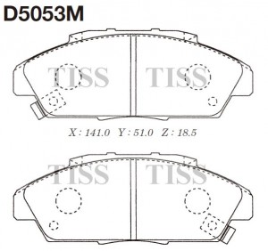 Колодки тормозные дисковые D5053M D5053M MK KASHIYAMA