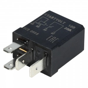 Реле автомобильное 4 конт. 12V 20A (с резистором) SCR0105 SCR 0105 START VOLT