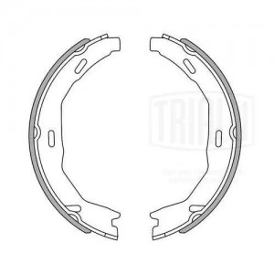 Колодки торм. Mercedes C (W204) (07-) барабан. ст. торм. 164x25 (GF 4619) GF 4619 TRIALLI