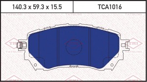 Колодки тормозные дисковые передние MAZDA 6 13- TCA1016 TCA1016 TATSUMI
