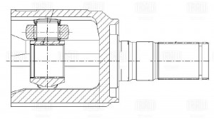 ШРУС внутренний передний левый GO0827 TRIALLI