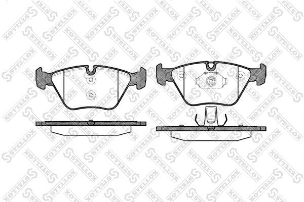 колодки дисковые п.! с антискр. пл.\ BMW E46 3.0i/Ci/CD/D/DX/ix 00>/E39 2.0D/2.5 974-000B-SX STELLOX