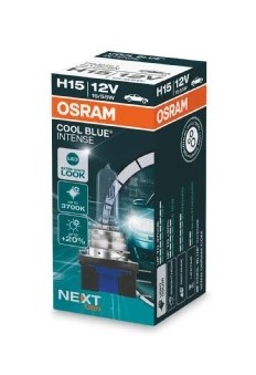 Лампа 12V H15 55/15W PGJ23t-1 +20% 3700K Cool Blue Intense NextGen OSRAM 64176CBN OSRAM