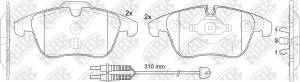 Колодки тормозные LAND ROVER Freelander передние (4шт.) NIBK PN0462W NIBK