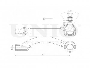Наконечник рулевой правый SSP-10172 UNIO