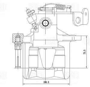 Суппорт торм. Opel Astra G (98-) т/с Bosch зад. прав. d=34мм (CF 032116) CF 032116 TRIALLI