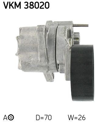 ролик нат. ! \MB Vito/Sprinter/W202/W203/W210/W220 2.0-3.2CDi 92> VKM38020 SKF