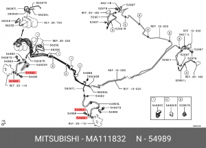 Кольцо уплотнительное MITSUBISHI OE MA111832 MITSUBISHI