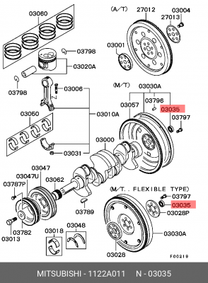 подшипник КПП!\ Mitsubishi Triton/L200/Pajero/Montero 98> 1122A011 MITSUBISHI