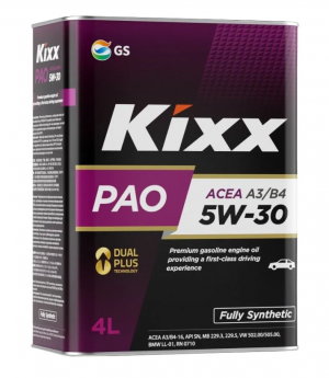 Масло моторное KIXX PAO A3/B4 5W30 синт.4л L209044TE1 KIXX