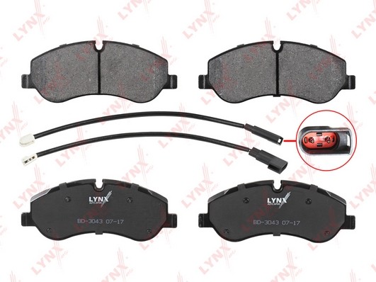 Колодки тормозные дисковые передние BD-3043 LYNXAUTO