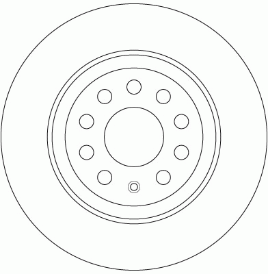 Диск тормозной задний VW GOLF VII 300мм DF6504 DF6504 TRW