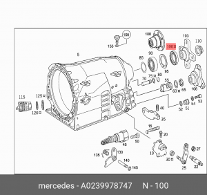 сальник КПП! 42x62x8\ MB W202/W203/W210/W211/W163/W164/W140/W220 1.8-5.5 93> A 023 997 87 47 MERCEDES BENZ