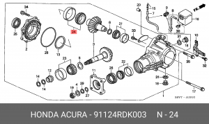 ПОДШИПНИК 91124RDK003 HONDA