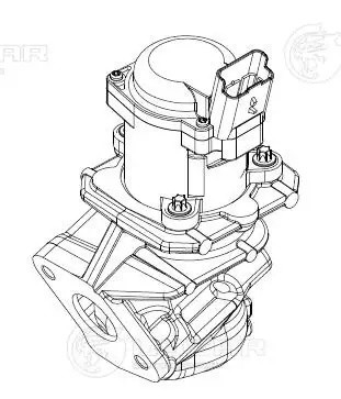 Клапан EGR (рециркуляции выхл. газов) для ам Ford Focus (05-),Peugeot 307 (04-)  LVEG 1012 LUZAR