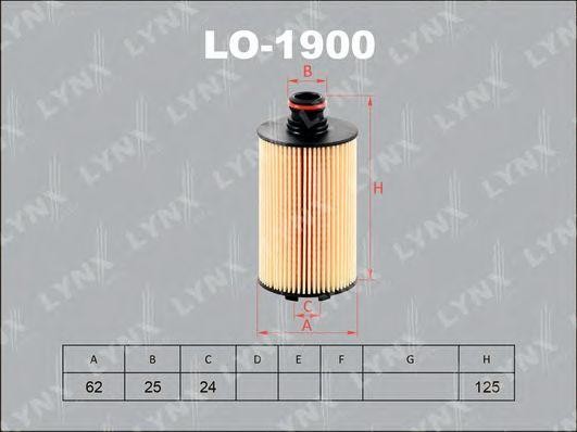 фильтр масляный! SsangYong New Action D20 10> LO-1900 LYNXAUTO