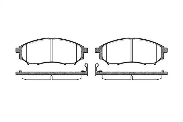 852 14 FDB1881 [41060EB325] !колодки дисковые п.\ Nissan Murano 3.5 4WD 05> 085214 REMSA