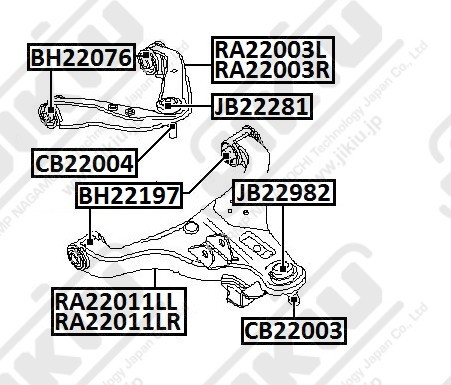 Пыльник шаровой опоры NISSAN PATHFINDER R51 05- CB22003 CB22003 JIKIU