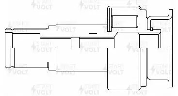 Привод стартера (бендикс) для а/м Nissan X-Trail T32 (14-)/Teana L33 (14-) 2.5i  VCS 1418 START VOLT
