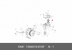 Термостат FAW J7 1306010-81DF FAW