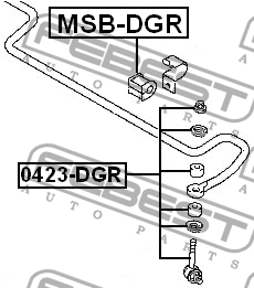 Тяга стабилизатора 0423-DGR 0423-DGR FEBEST