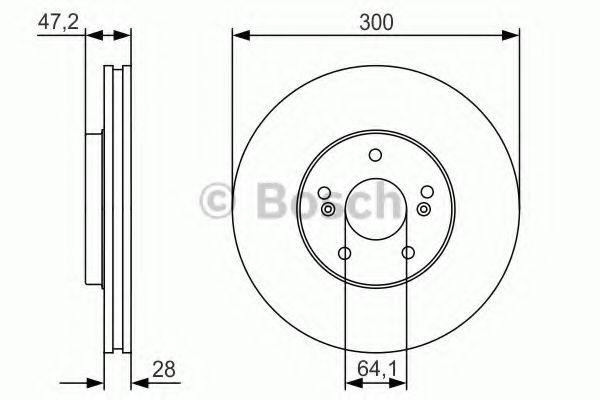 0 986 479 R47 диск тормозной передний!\ Honda Accord, Acura CL/MDX/TL 2.4i 99-06 0 986 479 R47 BOSCH