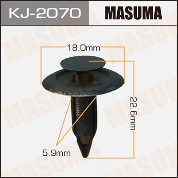 Пистон обивки универсальный MASUMA KJ2070 MASUMA