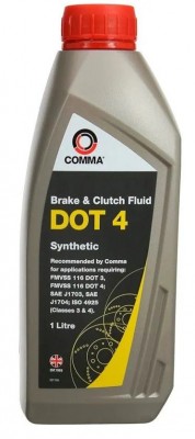 COMMA DOT 4 BRAKE FLUID (1L) жидкость тормозная! DOT 4\ BF41L COMMA