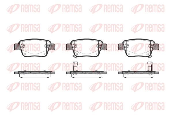 1047 02 D2239M-01 [0446605010] !колодки дисковые з.\ Toyota Avensis 1.6i-2.4 D-4 1047 02 REMSA