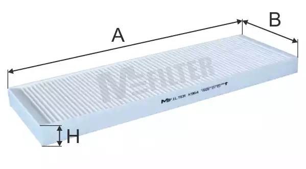 фильтр воздушный !кабины \Omn TRAVEGO/NEOPLAN/SETRA/SOLARIS K964 MFILTER AUTOMOTIVE FILTERS