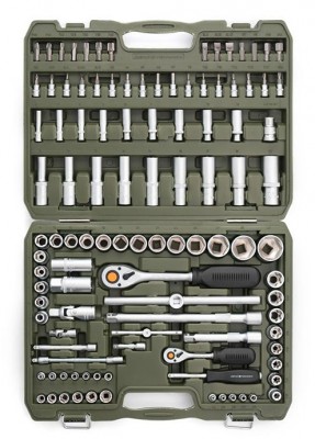 Набор инструмента 108 пр 1/2" и 1/4"  6-гр /ДЕЛО ТЕХНИКИ/ 620808 DELO TEHNICI