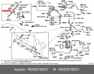 шайба крепления!\ Toyota Avensis II 03-08 90430-18031 TOYOTA