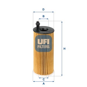 Фильтр масляный BMW 1 F20, 3 E90/F30, 5 F10, 7 F01, X1 E84, X3 F25, X5 F15 1.4D- 2514200 UFI