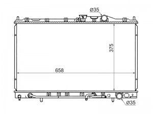 Радиатор MITSUBISHI COLTLANCERMIRAGELIBERO 91-95 MC0001-CB MC0001CB SAT