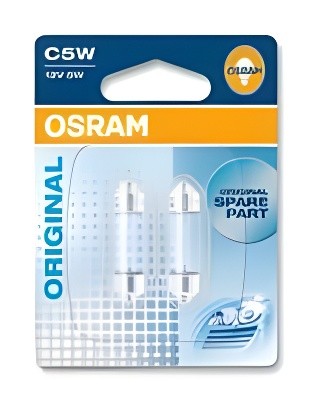 к-кт ламп ORIGINAL LINE! 2шт. (C5W) 12V 5W SV8.5-8 L=36 mm качество ориг. з/ч (О 6418-02B OSRAM