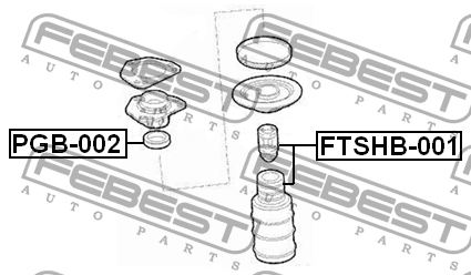 Пыльник переднего амортизатора FTSHB-001 FEBEST