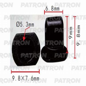 КРЕПЛЕНИЕ МОЛДИНГА - ВТУЛКА VW GOLF/LT/PASSAT/POLO/T4 P370236 PATRON