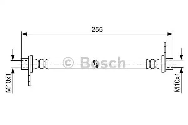 Шланг тормозной MITSUBISHI Lancer (10-) задний правый BOSCH 1 987 481 586 BOSCH