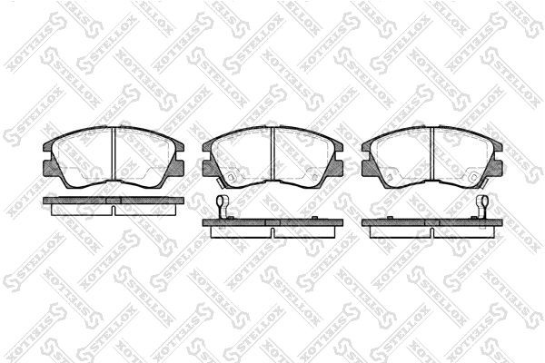 275 02=FDB556 !колодки дисковые п.\ Mitsubishi Pajero 3.0/2.5TD 87-91/L300 1.6-2 286-002-SX STELLOX