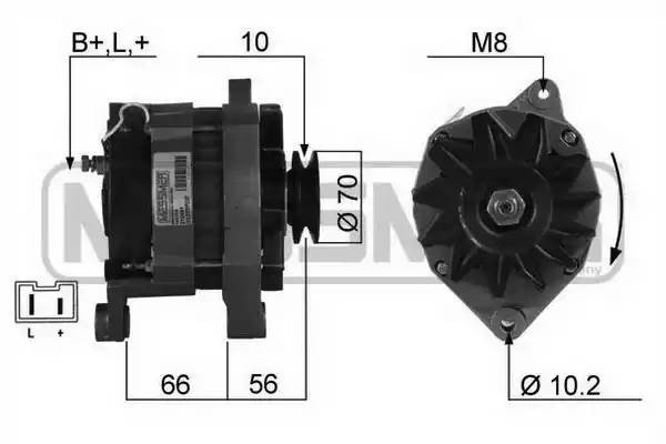 ERA Воздуховод круглый ПВХ D125, L=2м 12,5ВП2 210091 ERA