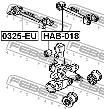 Рычаг подвески 0325-EU 0325-EU FEBEST